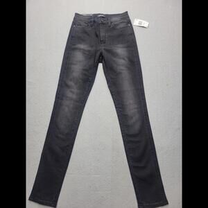 Buffalo David Bitton Women Jeans 25 Black Skinny Medium Wash Cotton Blend Mid